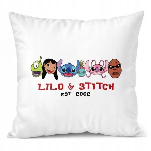 Poduszka 38x38cm Stitch Lilo i Stich Bajka Dla Dzieci Prezent