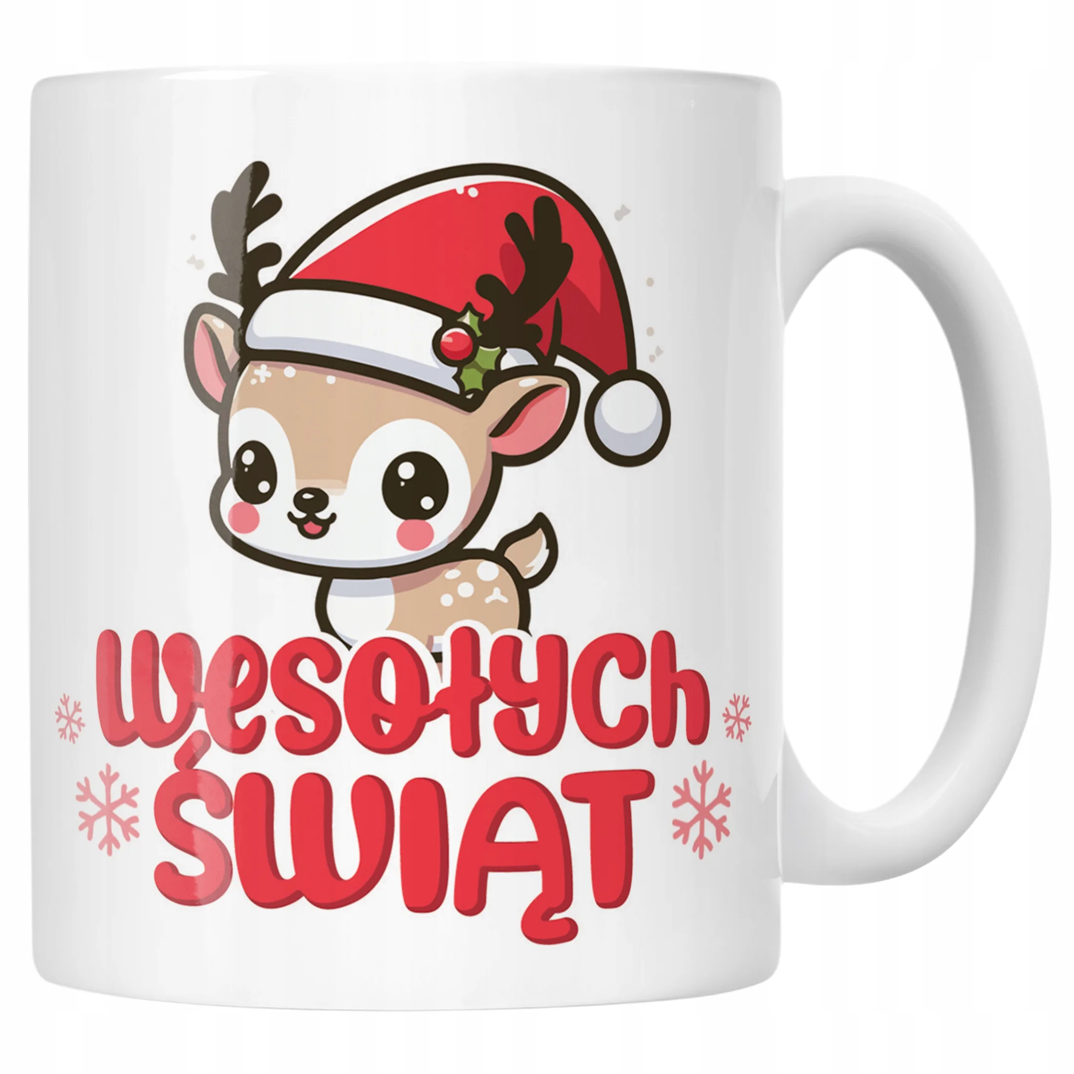 Kubek Ceramiczny Świąteczny Wesołych Świąt Boże Narodzenie Prezent