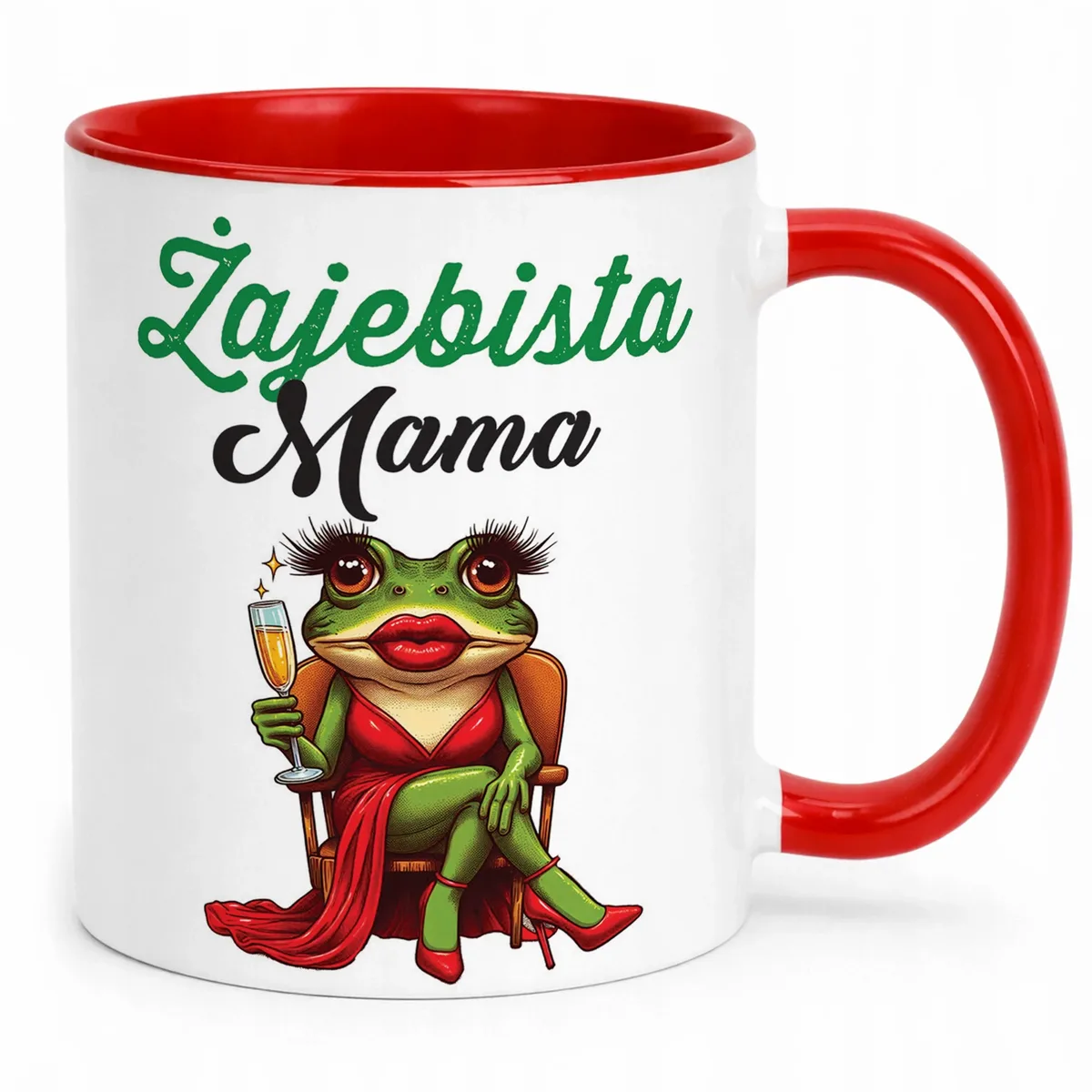 Kubek Czerwony Dzień Matki Dla Mamy Prezent Najlepsza Mama