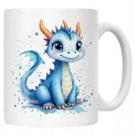 Kubek ceramiczny Smok Zwierzak Słodki Dla Dzieci Prezent