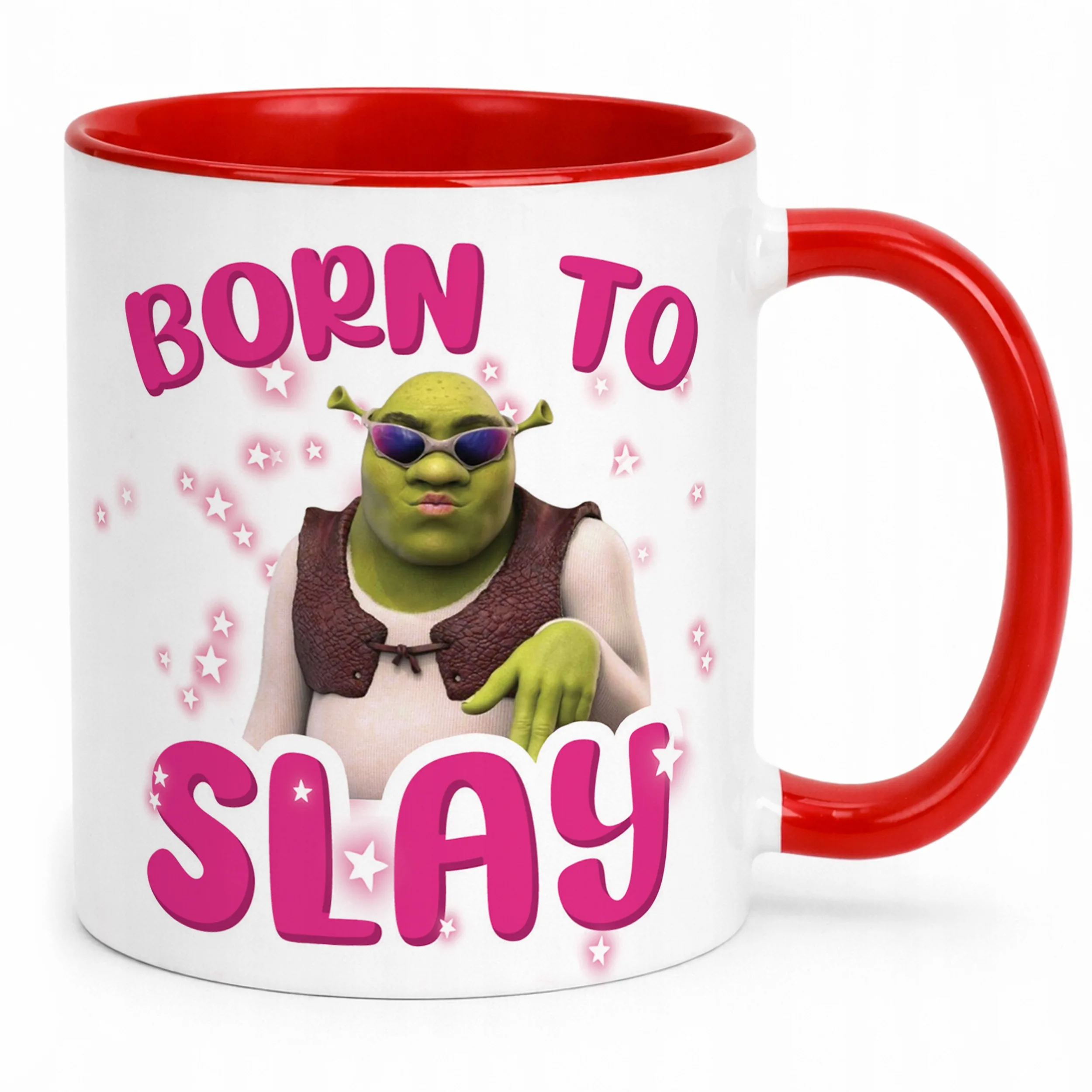Kubek Czerwony Born To Slay Śmieszny Zabawny Prezent