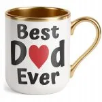 Kubek Premium Złoty Dzień Ojca Best Dad Ever Upominek Dla Taty