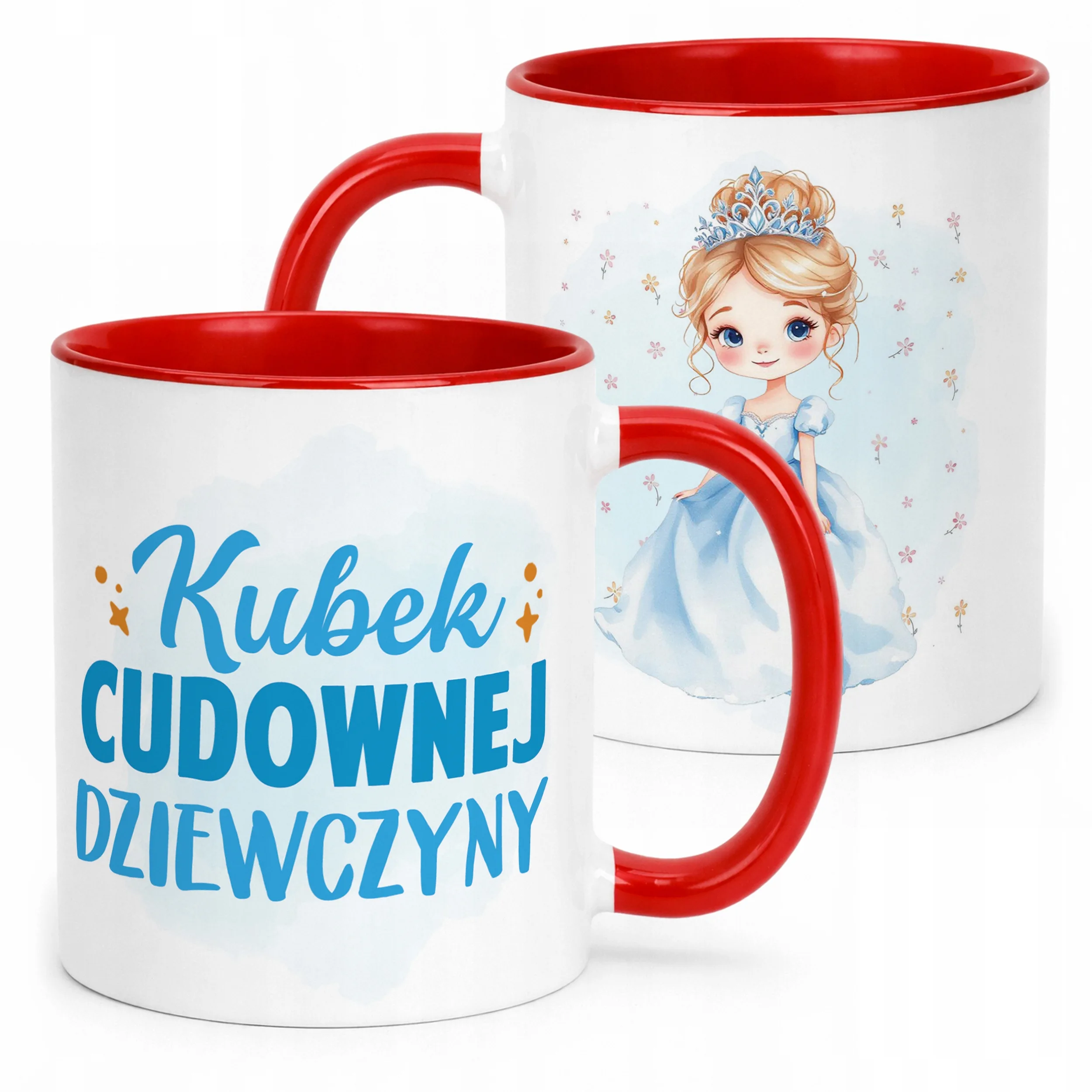Kubek Czerwony Dzień Kobiet Dla Dziewczynki Dla Niej Prezent Upominek