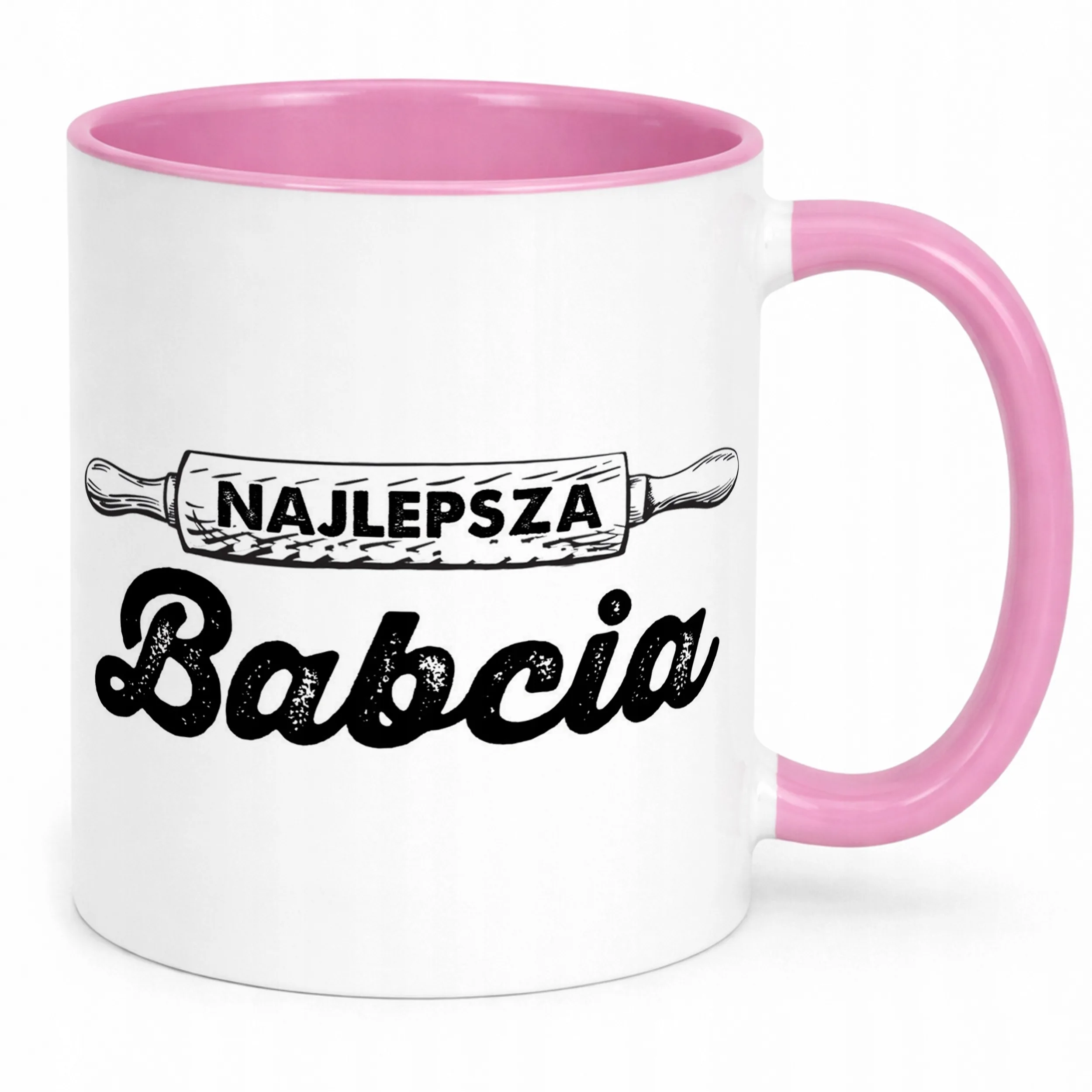 Kubek Różowy Dzień Babci Dla Babci Prezent Upominek