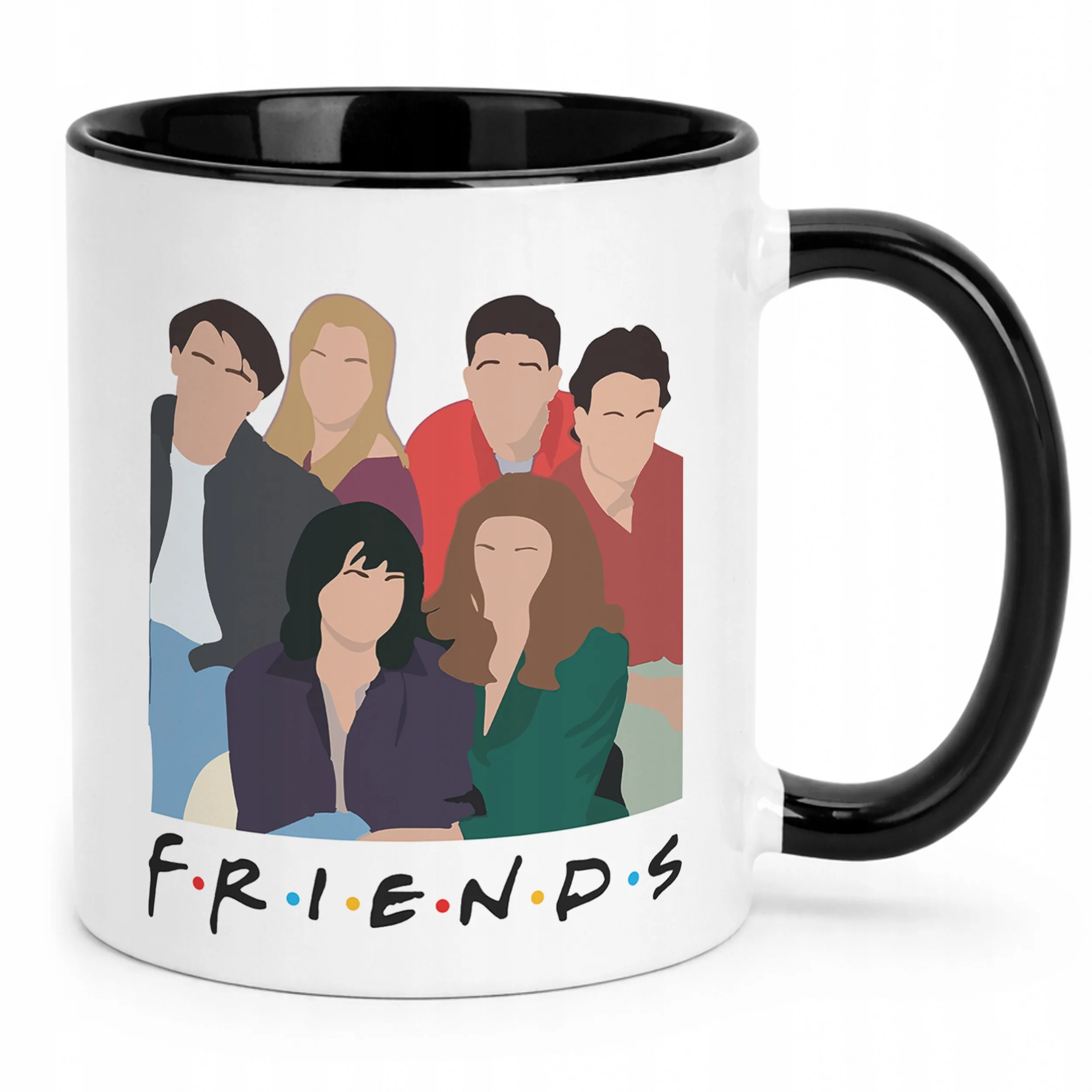 Kubek Czarny Friends Przyjaciele Dla Fanów Serialu Prezent Upominek