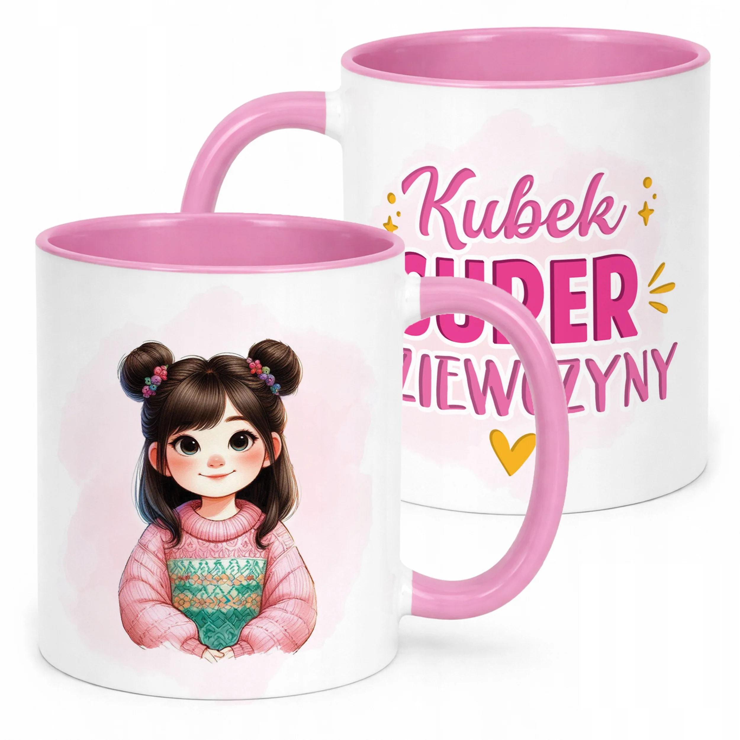Kubek Różowy Dzień Kobiet Dla Dziewczynki Dla Niej Prezent Upominek