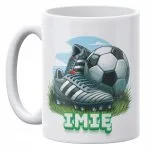 Kubek ceramiczny 330 ml Personalizowany Dla Piłkarza Piłka Nożna Prezent