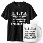 Zestaw Kubek + Koszulka Dzień Ojca Dla Taty Tata Jednostka Prezent