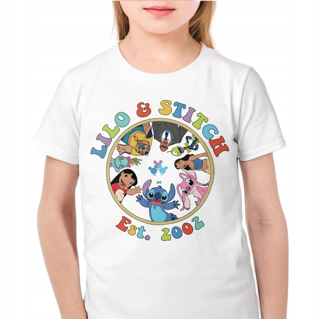 Koszulka biała dziecięca Stitch Lilo i Stich Dla Fanów