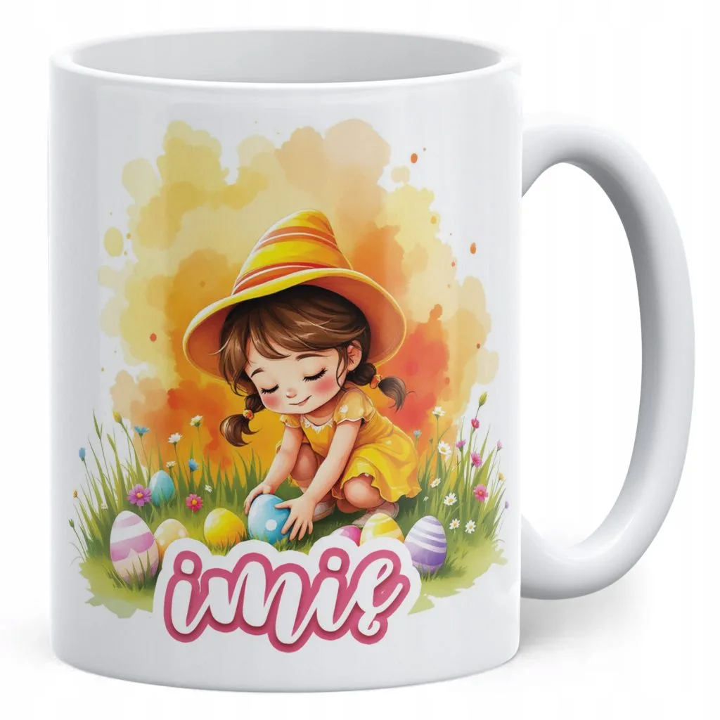 Kubek ceramiczny Wielkanocny Personalizowany Z okazji Świąt Wielkanocnych