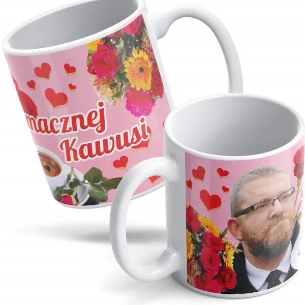 Kubek Grzegorz Braun Smacznej Kawusi