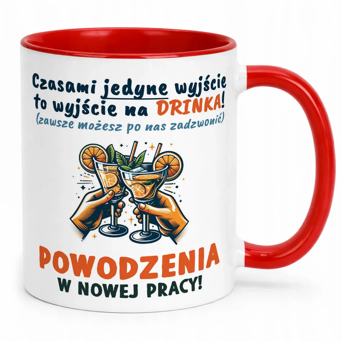 Kubek Czerwony Na Pożegnanie Odejście z Pracy Zabawny Prezent