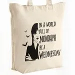Torba bawełniana premium na zakupy Nevermore Wednesday Dla Fanów