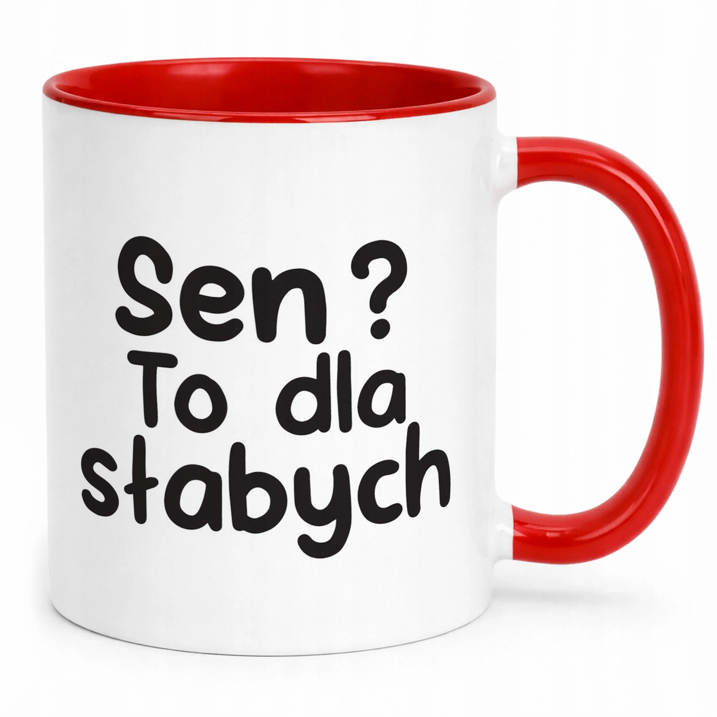Kubek Czerwony Sen To Dla Słabych Śmieszny Zabawny Prezent