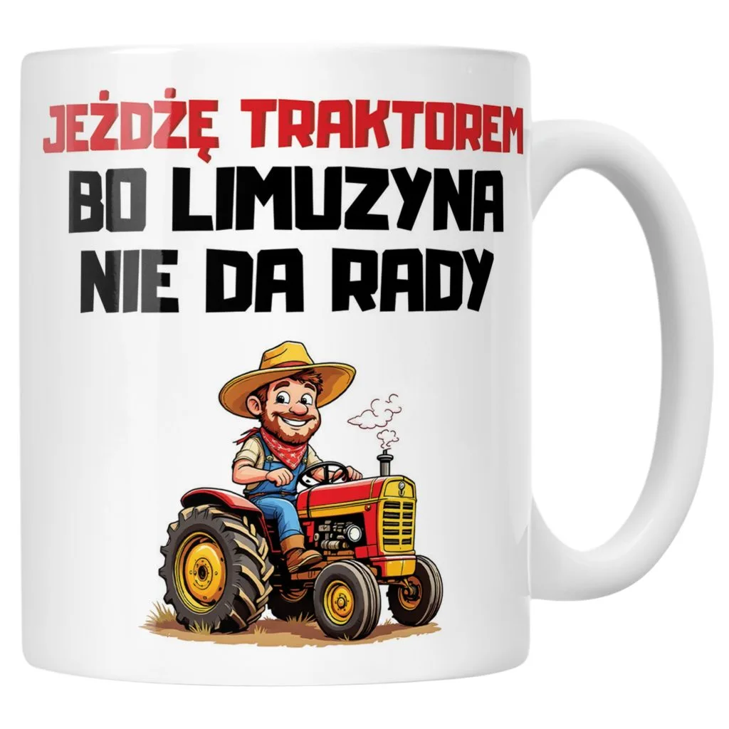Kubek ceramiczny Rolnik Dla Rolnika Traktor Zabawny Prezent Upominek