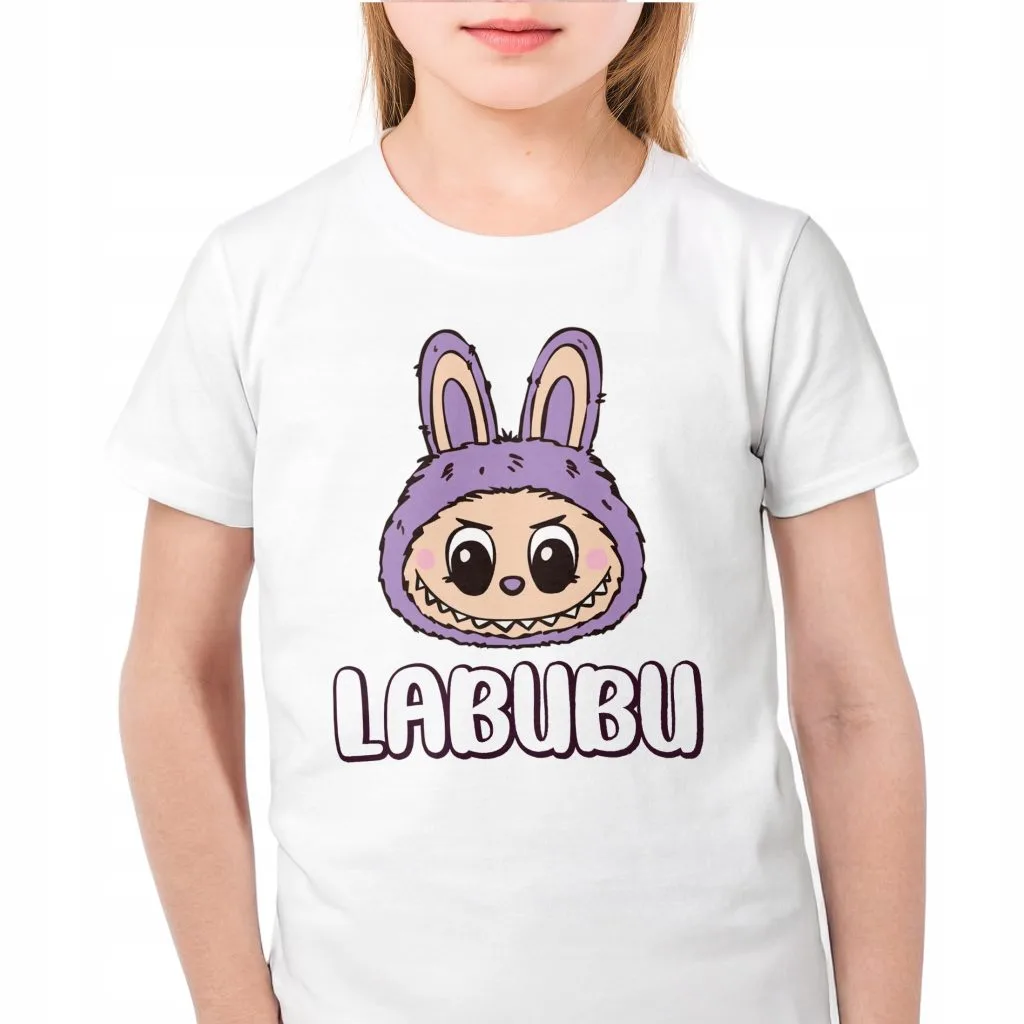 Koszulka biała dziecięca Labubu Dla Fanów Bajki