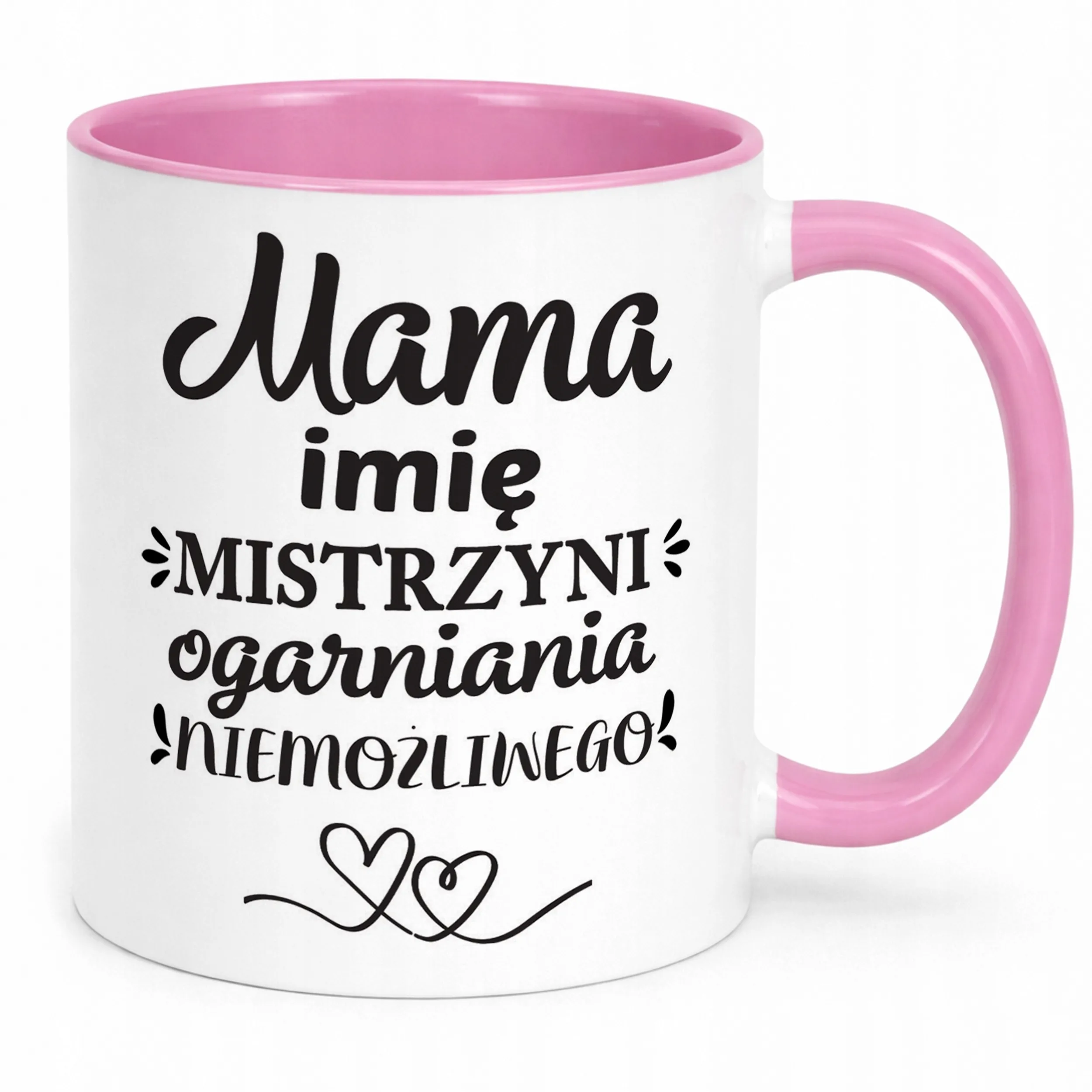 Kubek Różowy Personalizowany Dzień Matki Dla Mamy Prezent Upominek