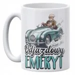 Kubek ceramiczny 330 ml Dla Emeryta Z Okazji Emerytury Prezent Zabawny