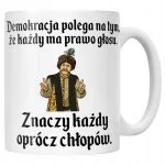 Kubek ceramiczny 1670 Demokracja Polega Na Tym Jan Paweł Prezent