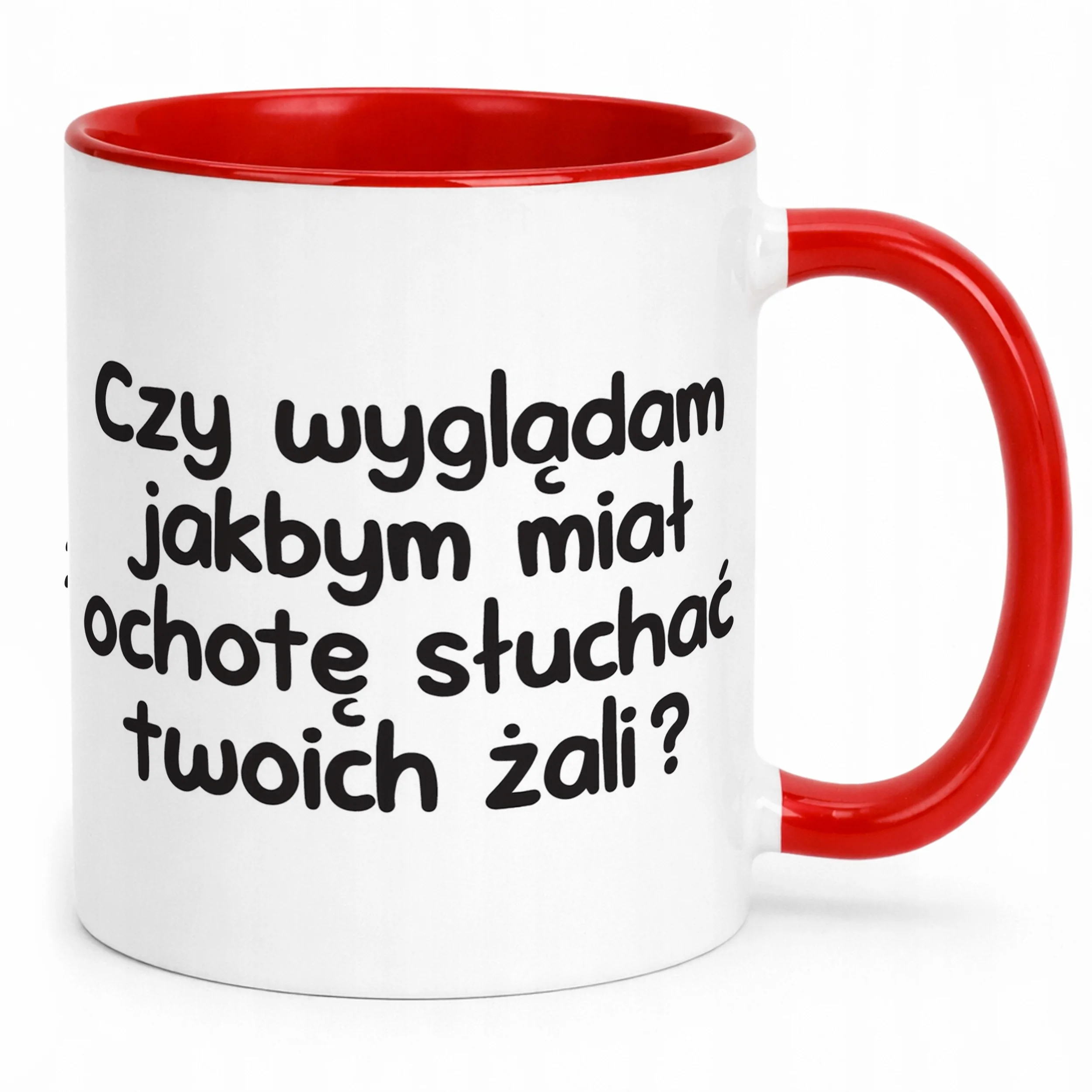 Kubek Czerwony Czy Wyglądam Jakbym Miał Ochotę Śmieszny Zabawny Prezent
