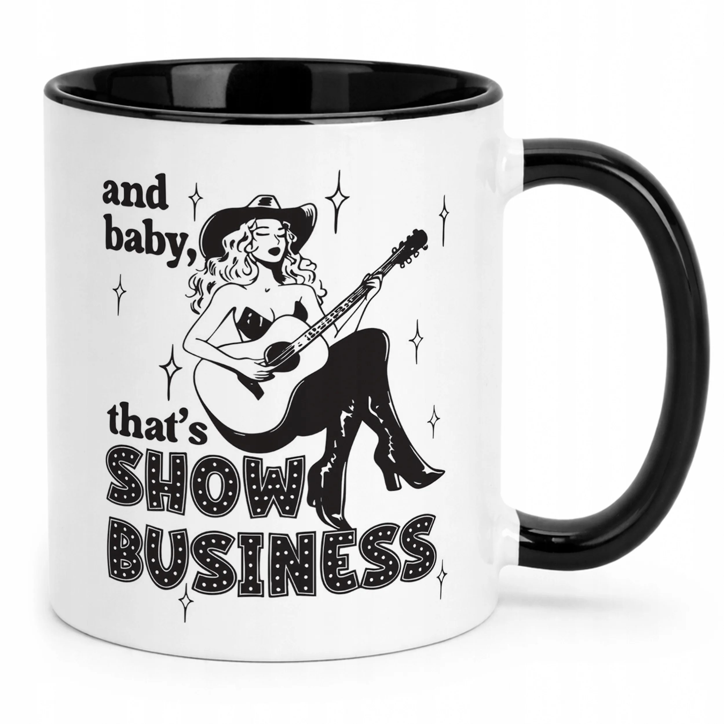 Kubek Czarny Taylor Swift The Life Of A Showgirl Dla Fanów Prezent