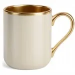 Kubek Elegant biało-beżowy 330ml