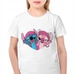 Koszulka biała dziecięca Stitch Lilo i Stich Dla Fanów