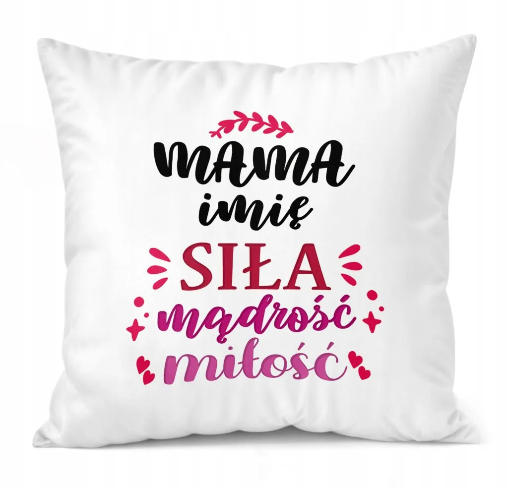 Poduszka 38x38cm Perosonalizowana Dzień Matki Dla Mamy Prezent Upominek