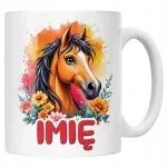 Kubek ceramiczny personalizowany Z Koniem Koń Słodki Dla Dzieci