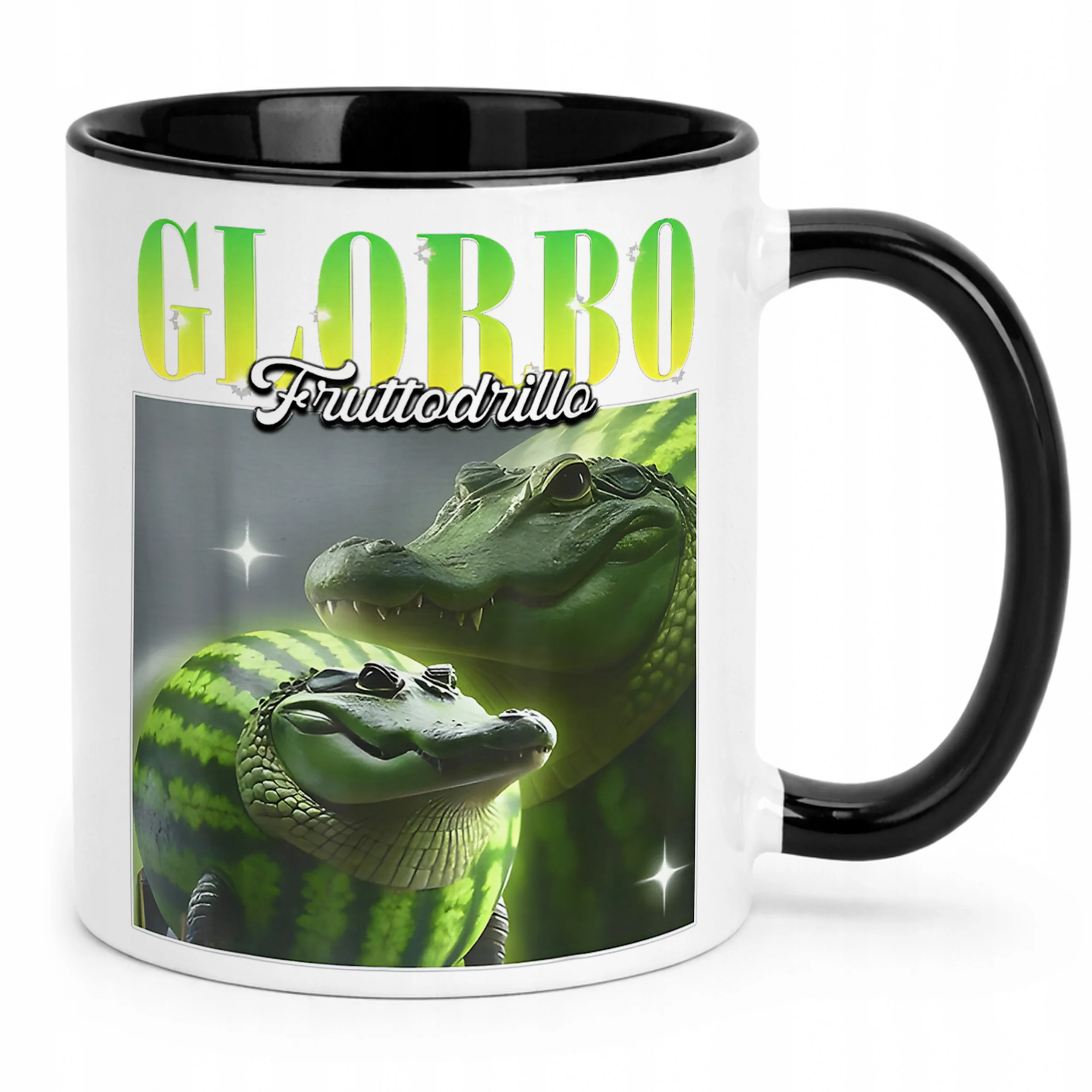 Kubek Czarny Glorbo Fruttodrillo viral tiktok brainrot