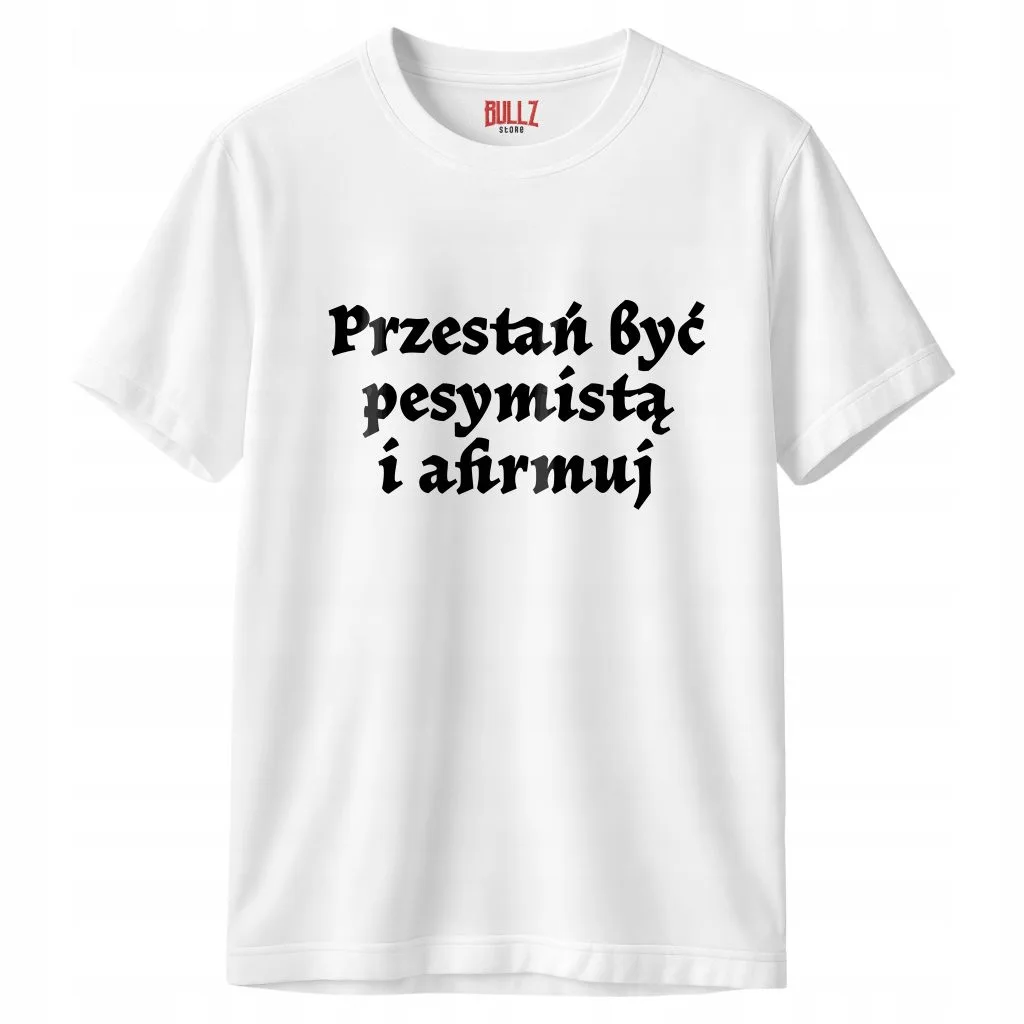 Koszulka biała męska 1670 Afirmuj