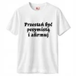 Koszulka biała męska 1670 Afirmuj