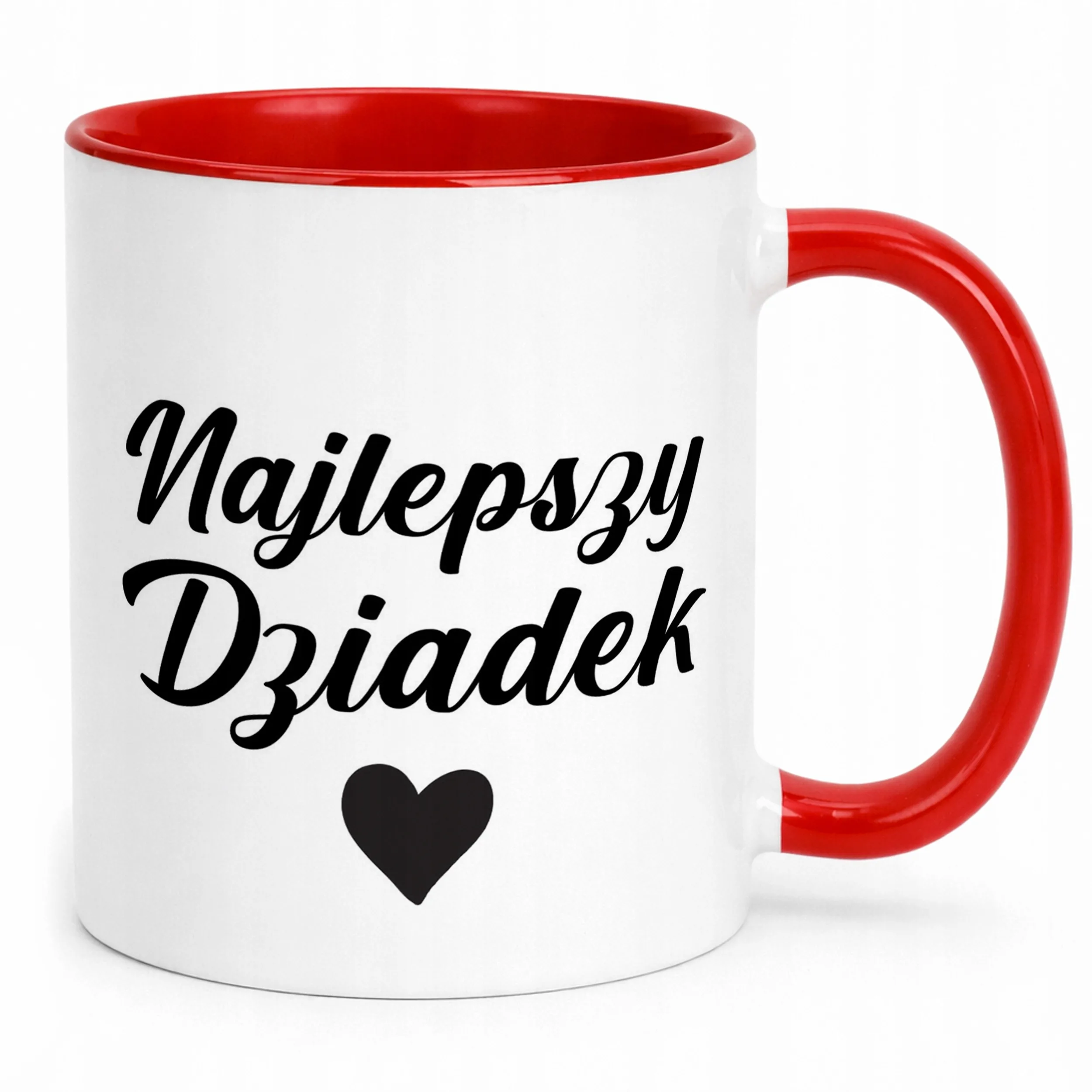 Kubek Czerwony Dzień Dziadka Dla Dziadka Prezent Upominek