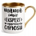 Kubek Premium Złoty Personalizowany Dzień Matki Dla Mamy Prezent Upominek