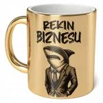 Kubek Złoty ceramiczny 330 ml Dla Rekina Biznesu Zabawny Prezent Upominek
