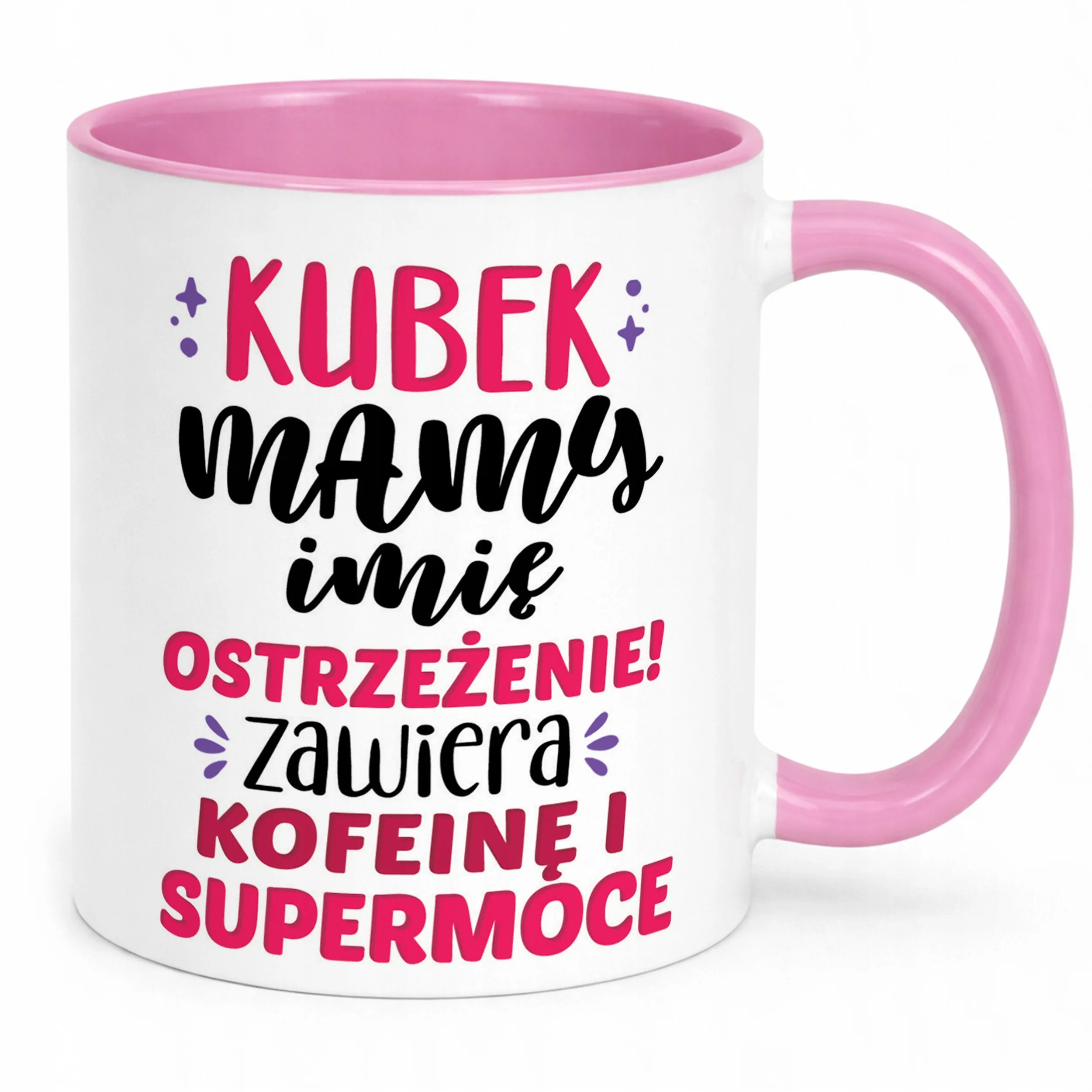 Kubek Różowy Personalizowany Dzień Matki Dla Mamy Prezent Upominek