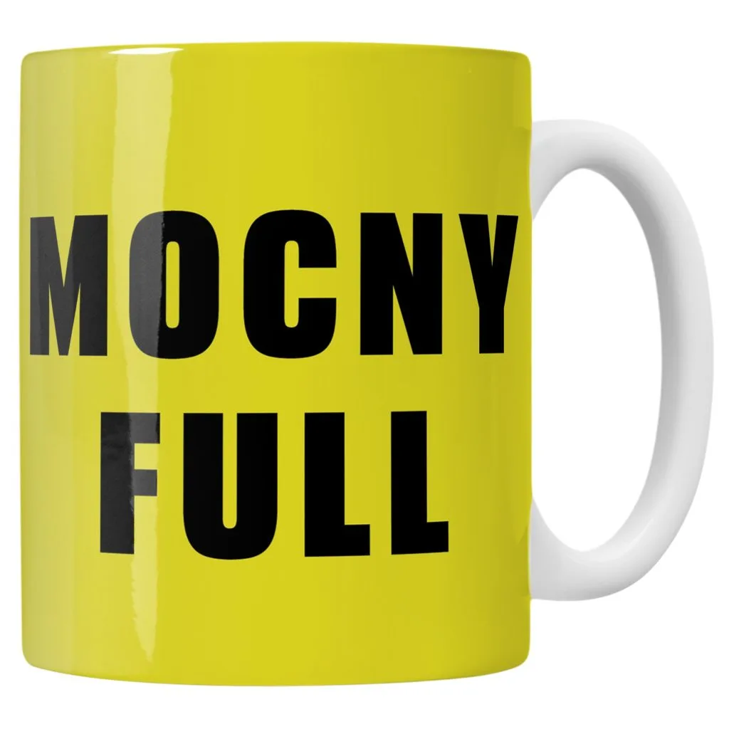 Kubek ceramiczny Mocny Full Piwo Śmieszny Zabawny Prezent Upominek