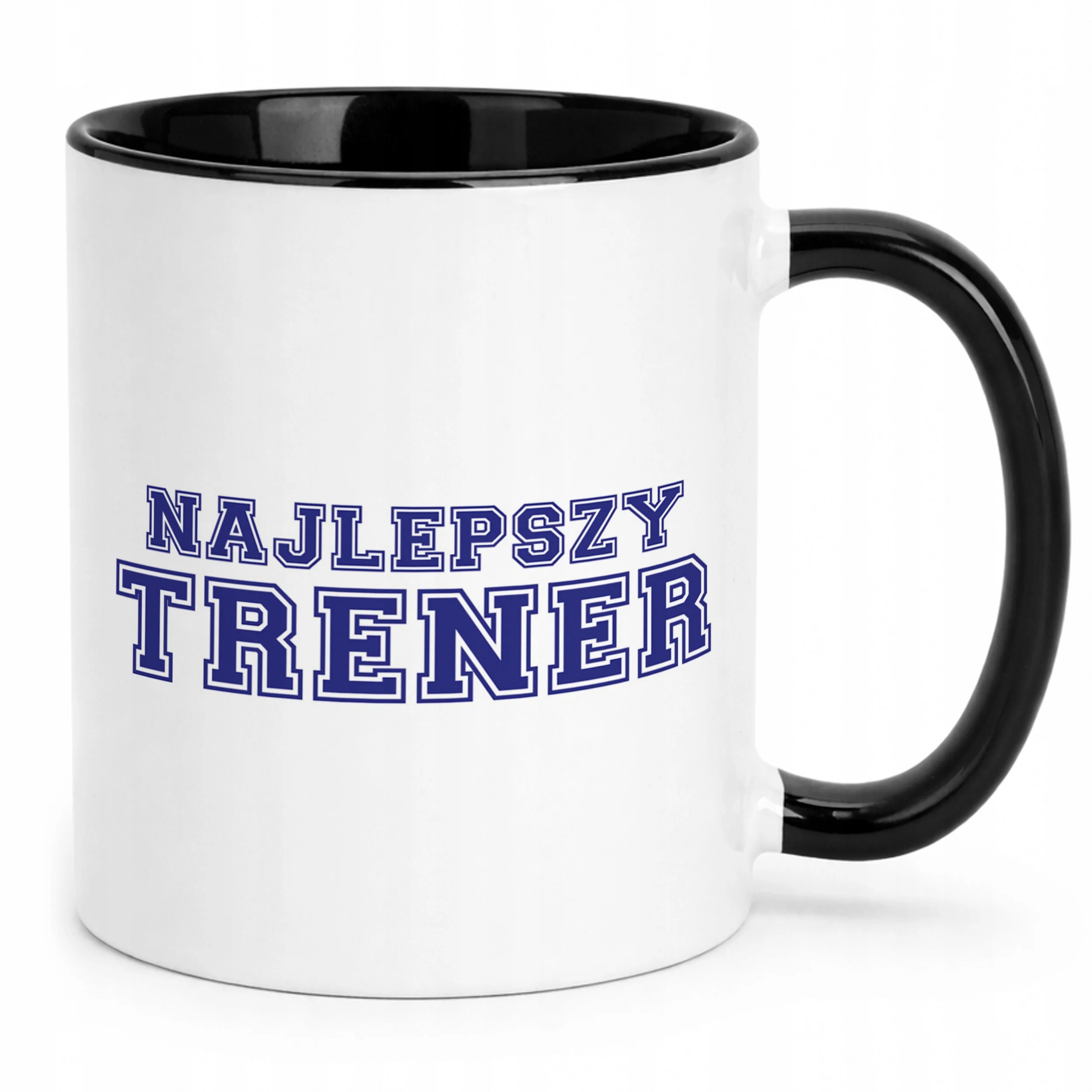 Kubek Czarny Najlepszy Trener Sport Prezent Upominek