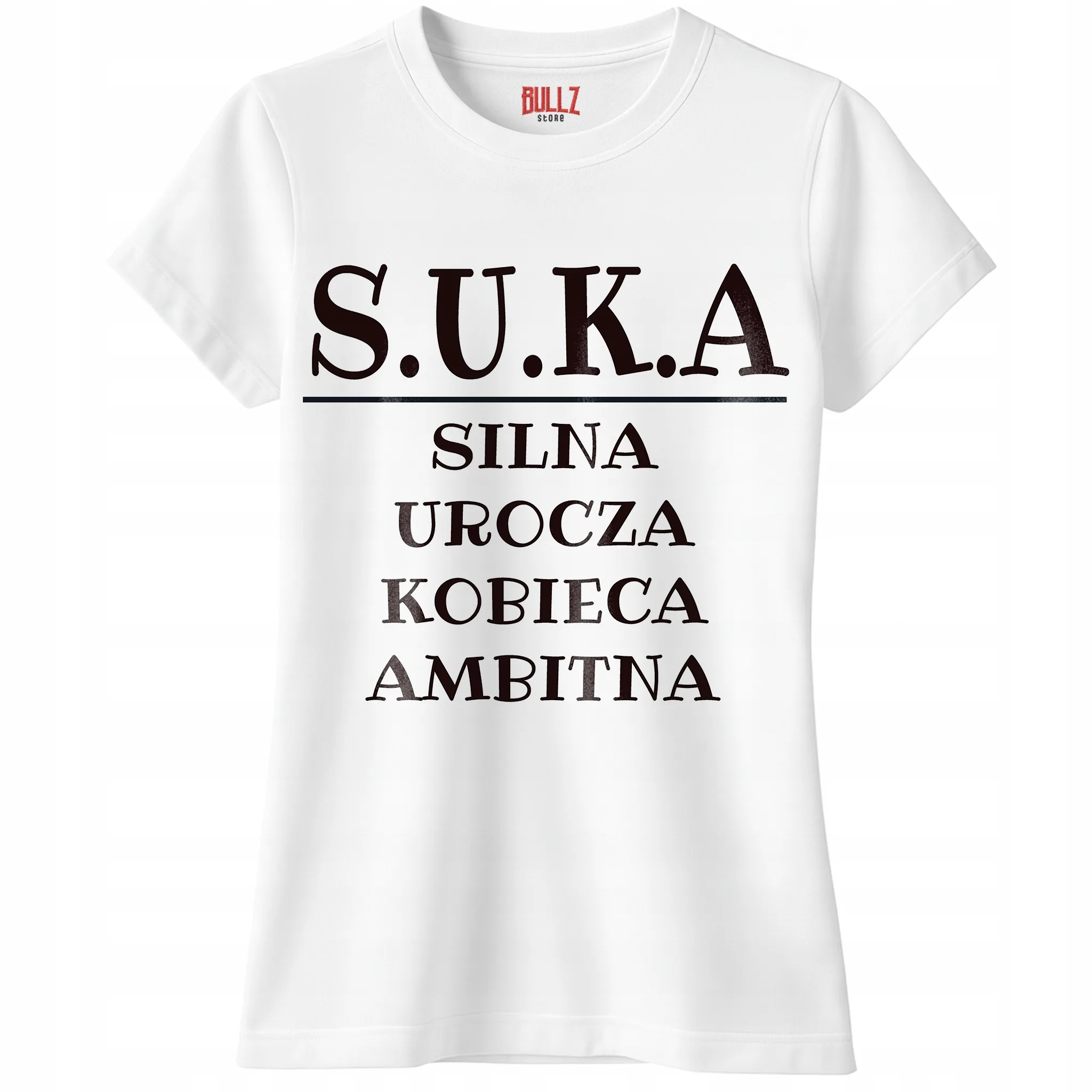 Koszulka biała damska S.U.K.A Zabawny Prezent r. M