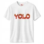 Koszulka biała męska YOLO Śmieszne Memy r. 3XL