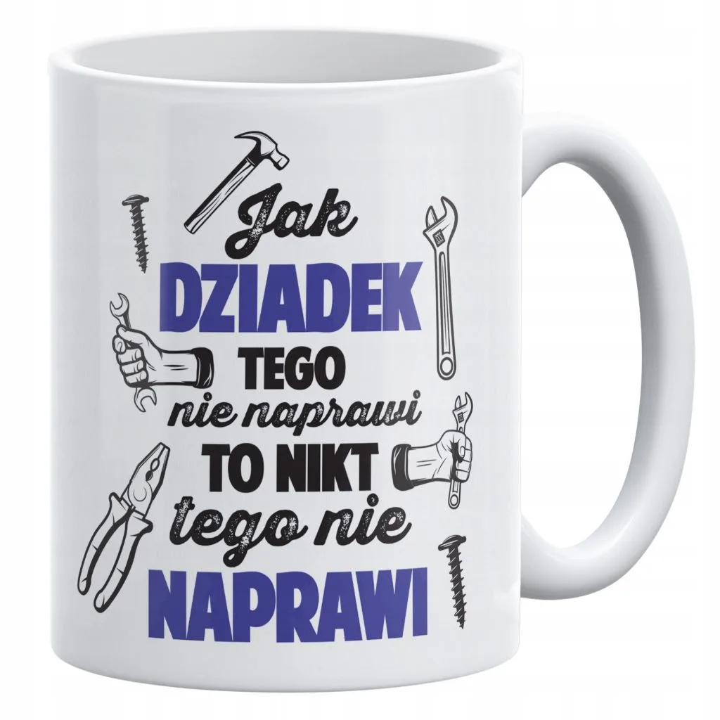 Kubek ceramiczny 330 ml Na Dzień Dziadka Prezent Upominek Jak Dziadek