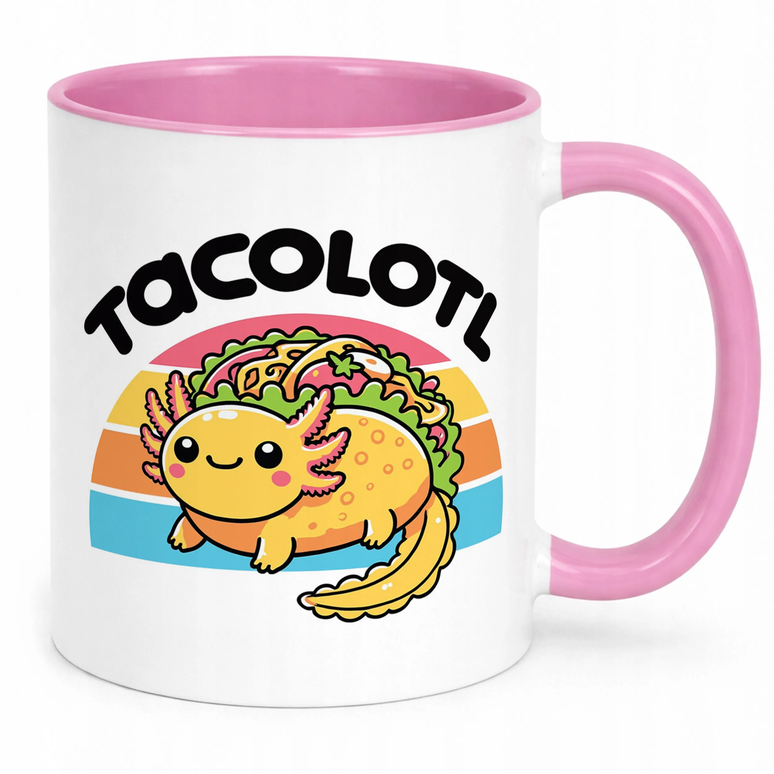 Różowy kubek 330ml dla fana gier Aksolotl Axolotl Mine craft Różowy Trend