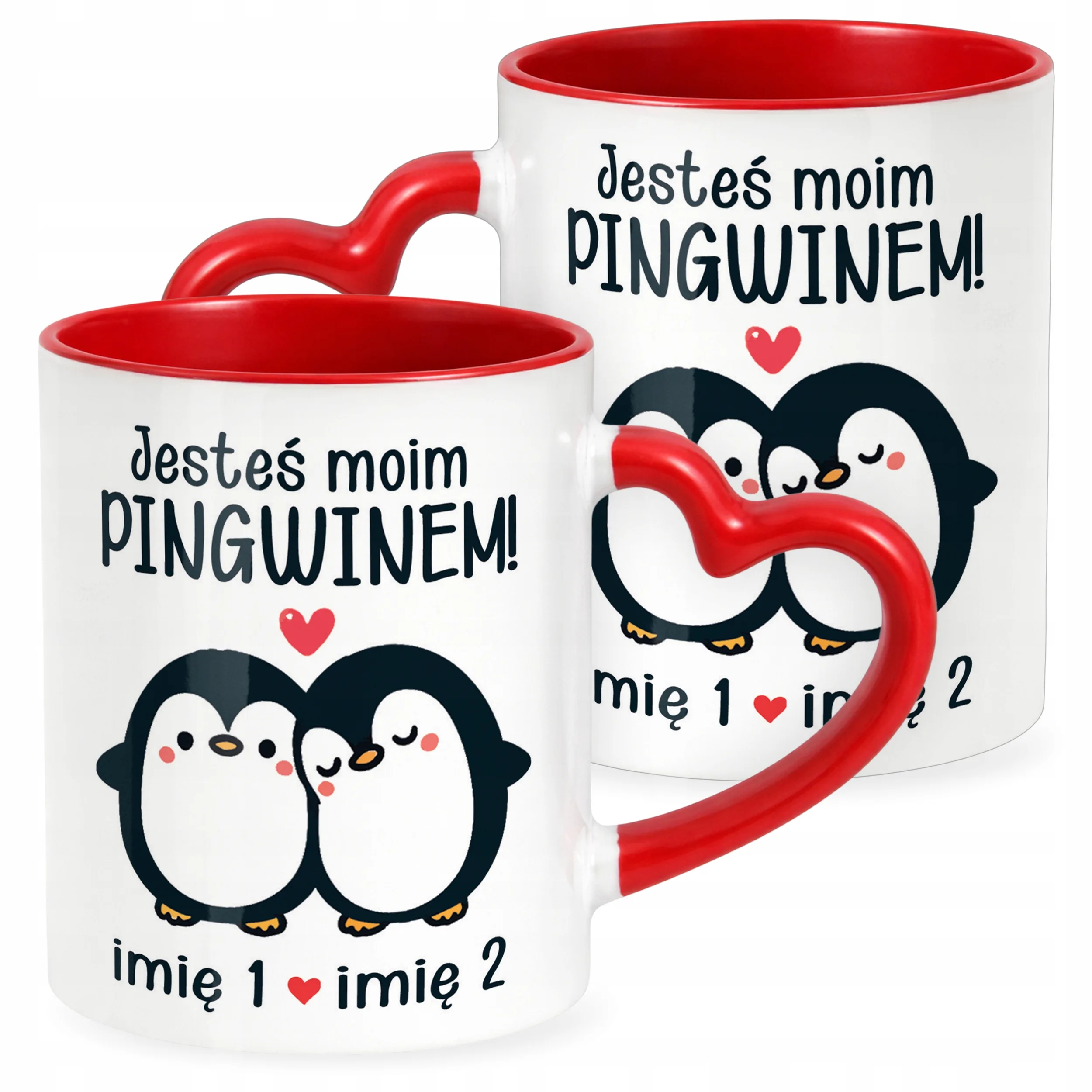 Kubek Walentynkowy Personalizowany Serce Walentynki Prezent Upominek