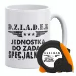 Zestaw Kubek + Miarka zwijana 5m Dzień Dziadka Jednostka Specjalna Dziadek