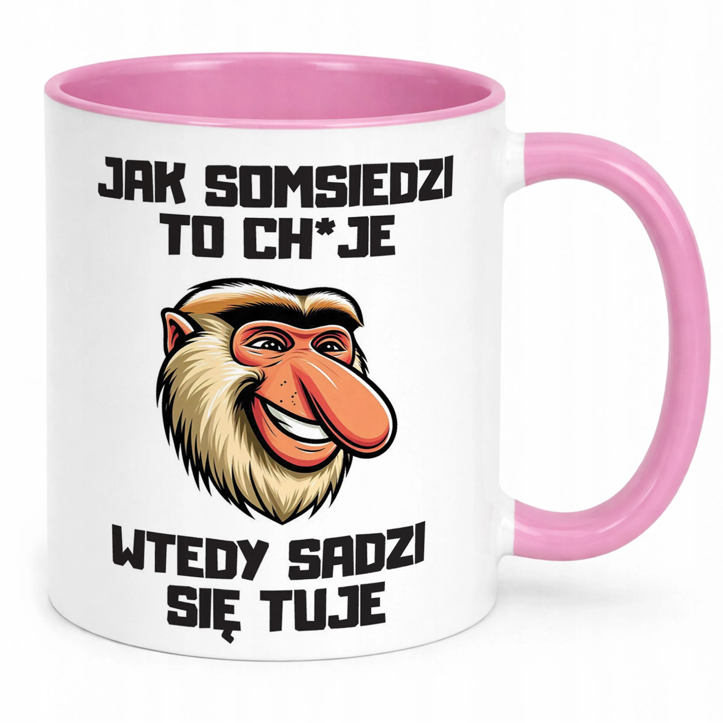 Kubek Różowy Janusz Nosacz To Co Szwagier Zabawny Prezent