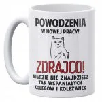 Kubek ceramiczny 330 ml Na Odejście Z Pracy Prezent Pożegnanie Zabawne