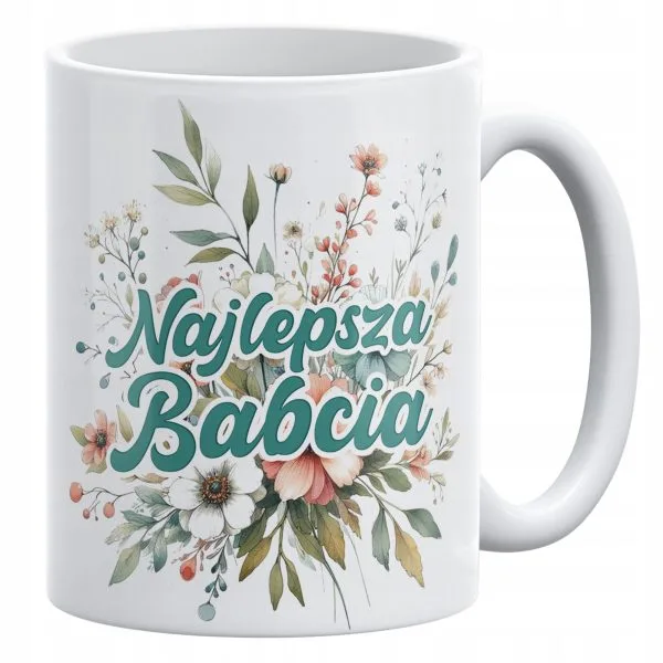 Kubek ceramiczny 330 ml Na Dzień Babci Prezent Upominek Najlepsza Babcia