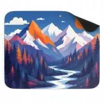 Podkładka pod mysz 22×18 cm Góry Abstrakcja Rzeka Las Sztuka