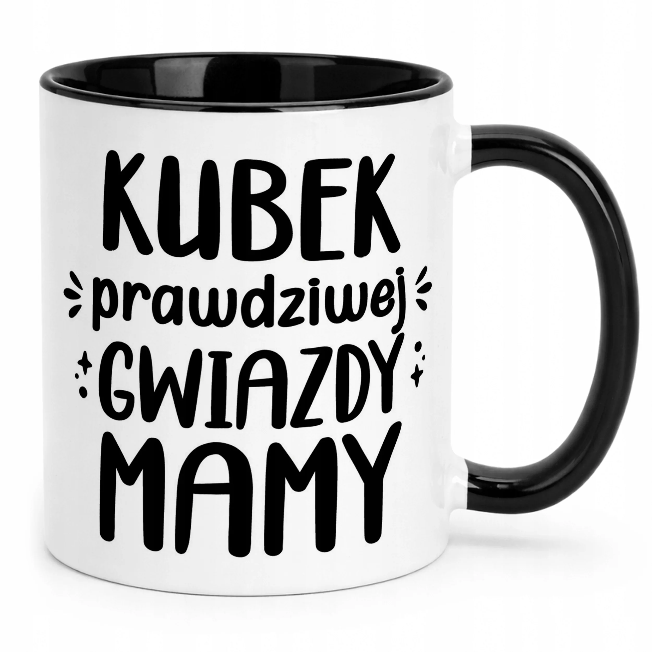 Kubek Czarny Dzień Matki Dla Mamy Prezent Kubek Prawdziwej Gwiazdy