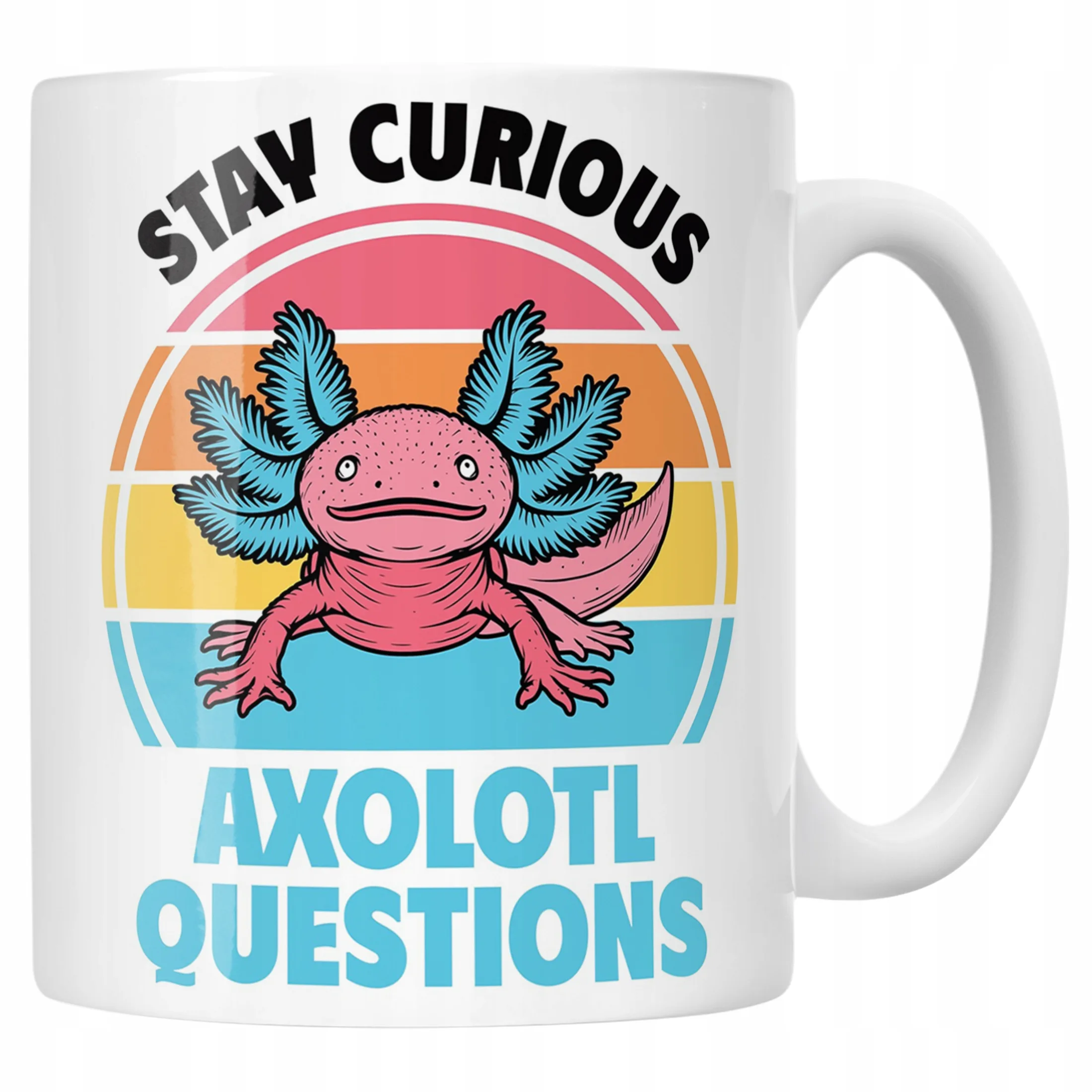 Prezent dla fana gier Kubek Aksolotl Axolotl Mine craft Różowy Zwierzak